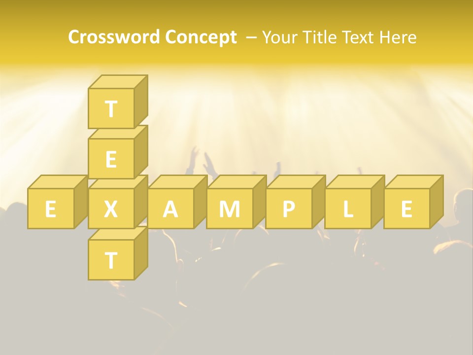 Nachtleben Live Jubeln PowerPoint Template