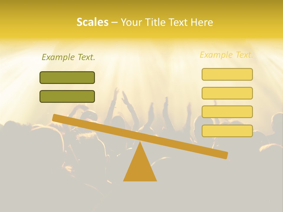 Nachtleben Live Jubeln PowerPoint Template