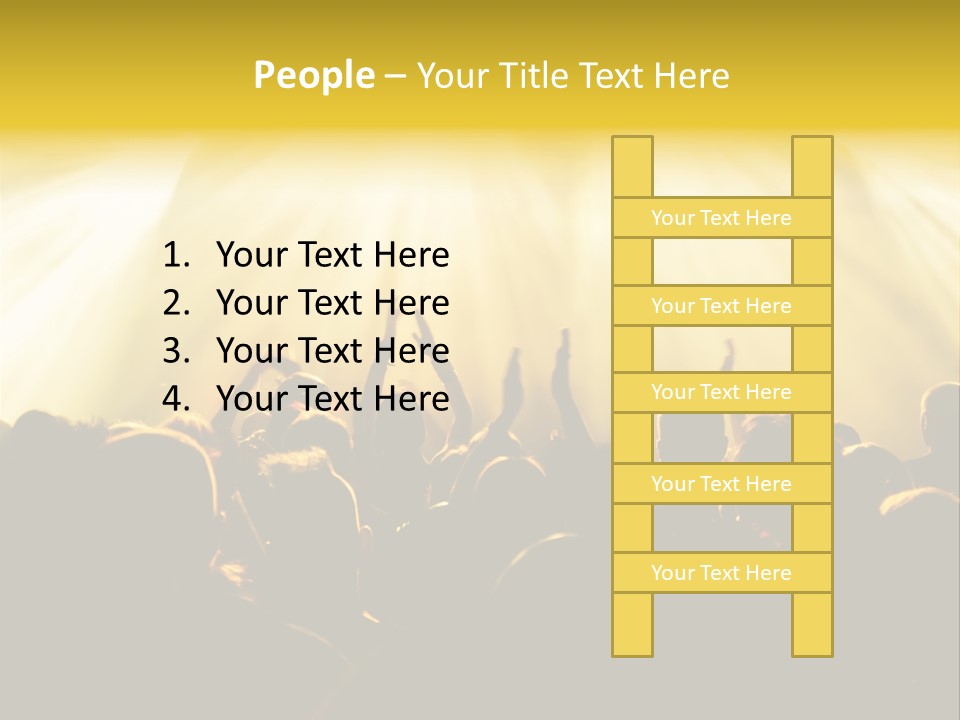 Nachtleben Live Jubeln PowerPoint Template