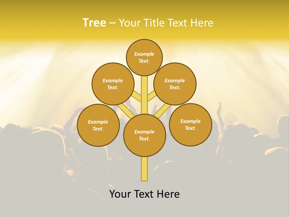 Nachtleben Live Jubeln PowerPoint Template