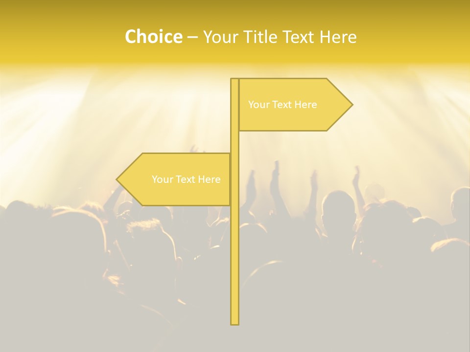 Nachtleben Live Jubeln PowerPoint Template