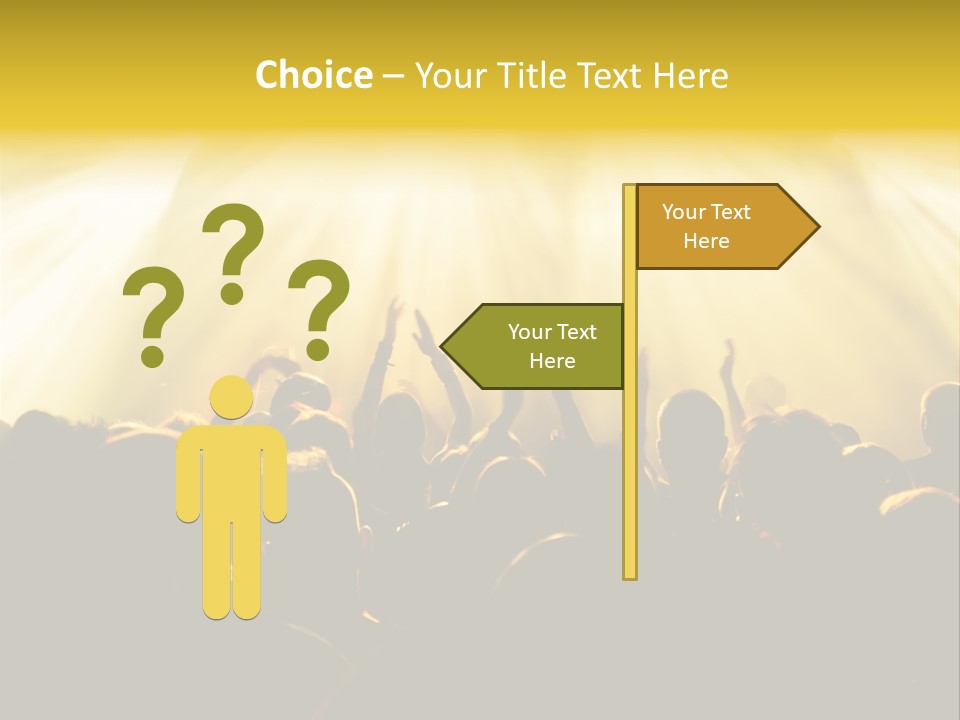Nachtleben Live Jubeln PowerPoint Template