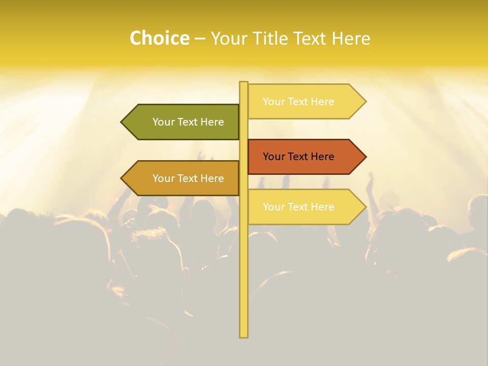Nachtleben Live Jubeln PowerPoint Template