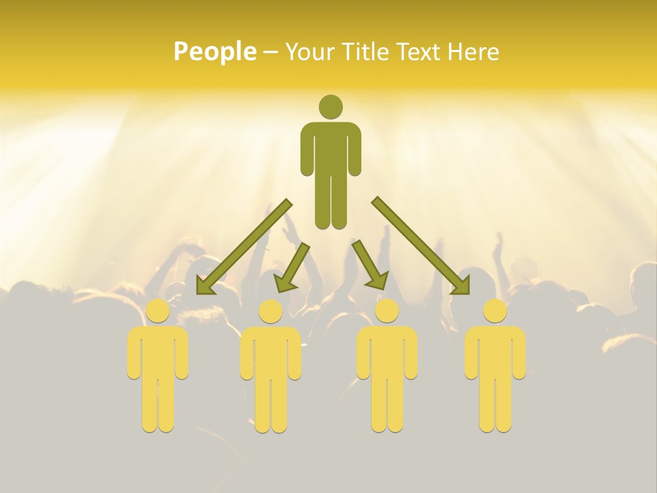 Nachtleben Live Jubeln PowerPoint Template