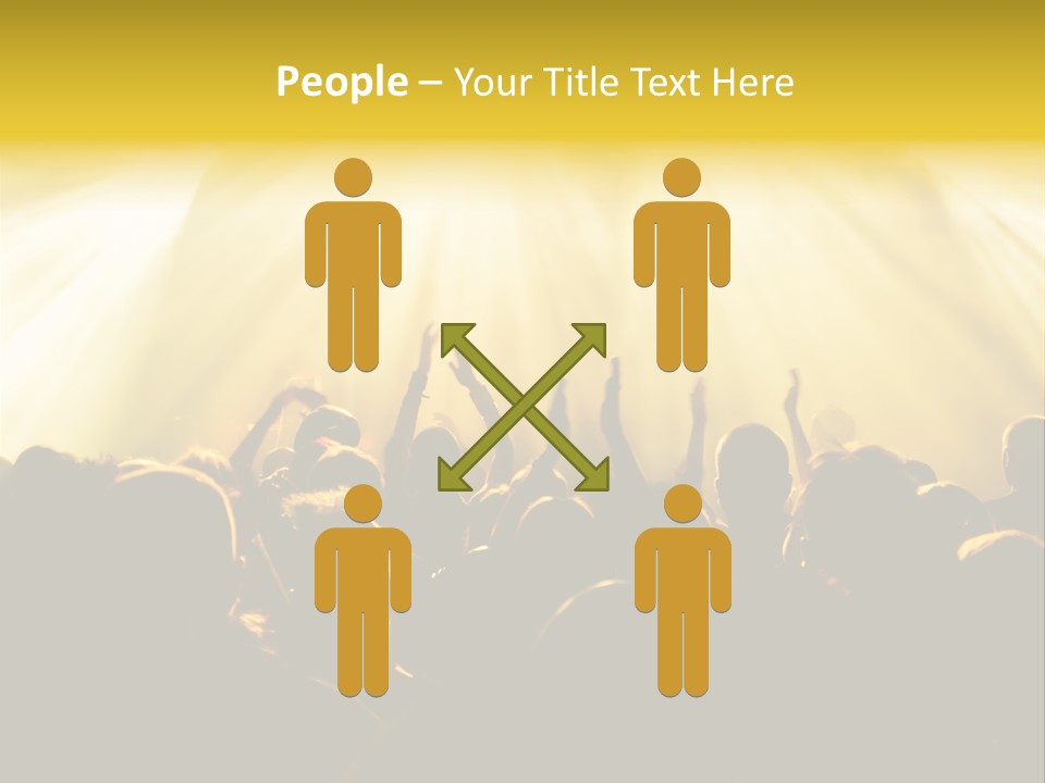 Nachtleben Live Jubeln PowerPoint Template