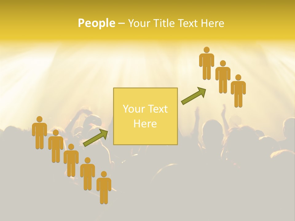 Nachtleben Live Jubeln PowerPoint Template