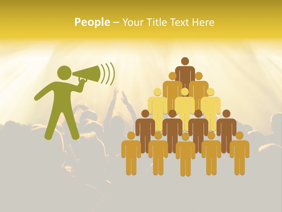 Nachtleben Live Jubeln PowerPoint Template