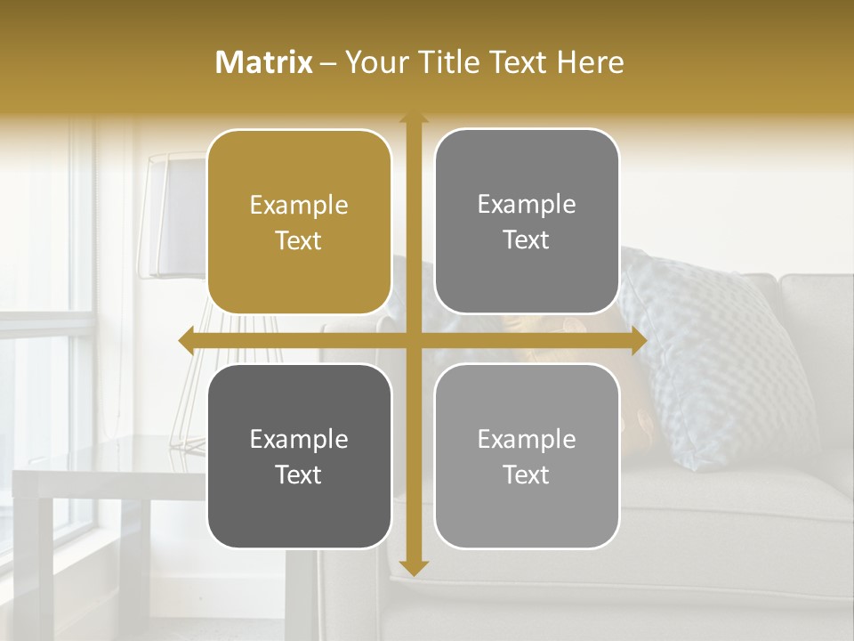 Cushions Blue Closeup PowerPoint Template