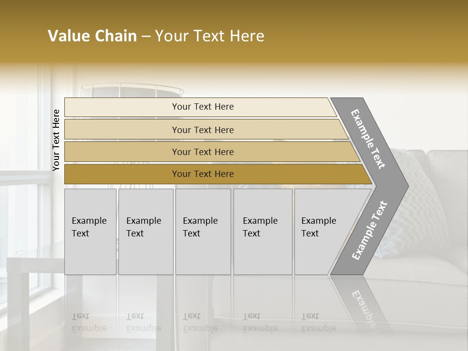 Cushions Blue Closeup PowerPoint Template