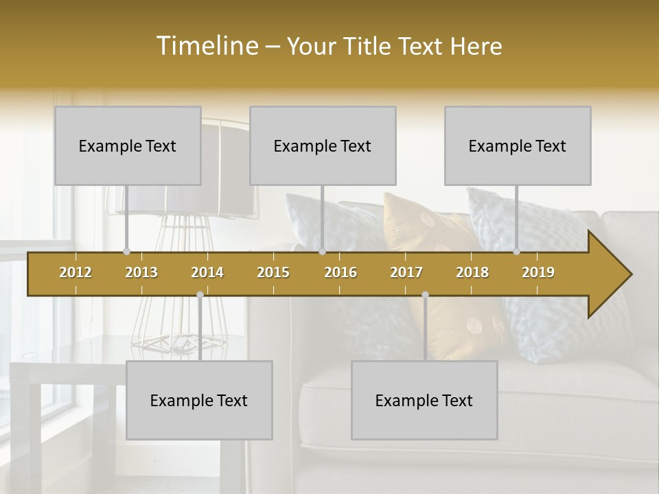 Cushions Blue Closeup PowerPoint Template