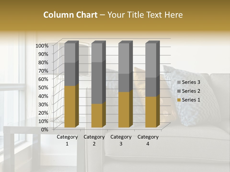 Cushions Blue Closeup PowerPoint Template