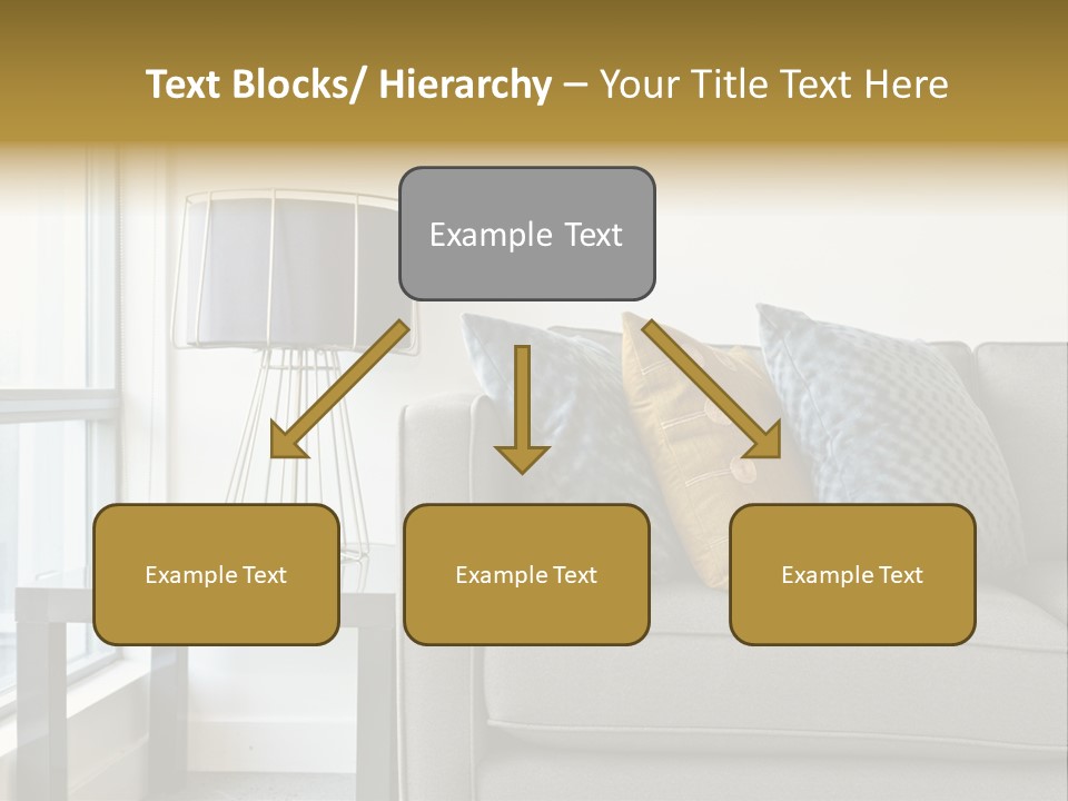 Cushions Blue Closeup PowerPoint Template