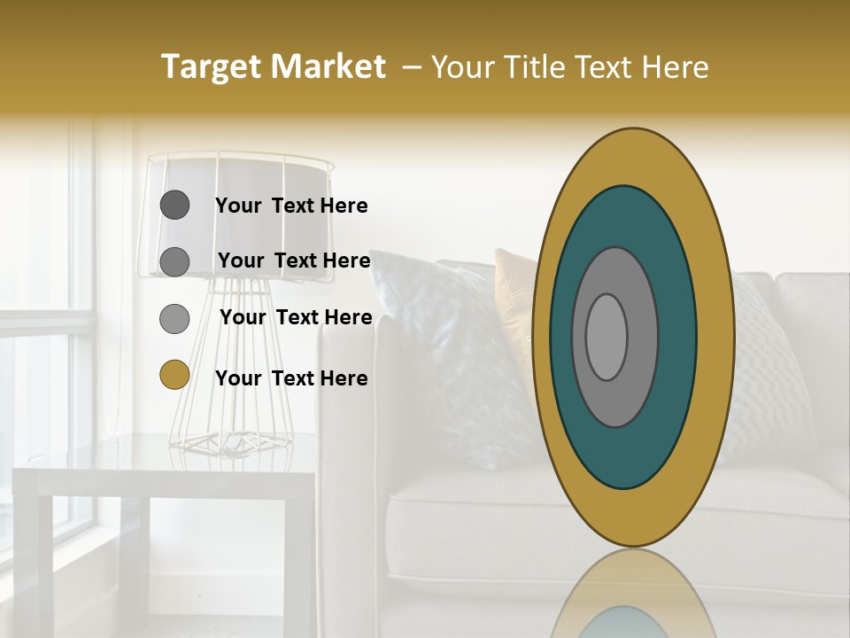 Cushions Blue Closeup PowerPoint Template