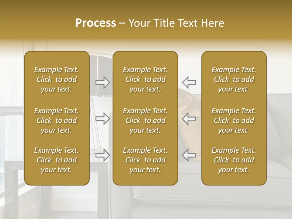 Cushions Blue Closeup PowerPoint Template