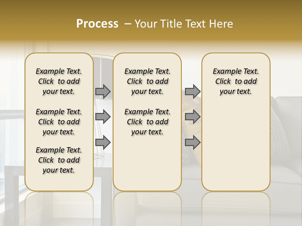 Cushions Blue Closeup PowerPoint Template
