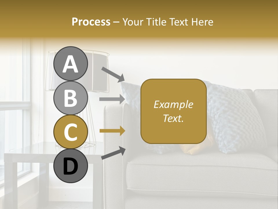 Cushions Blue Closeup PowerPoint Template