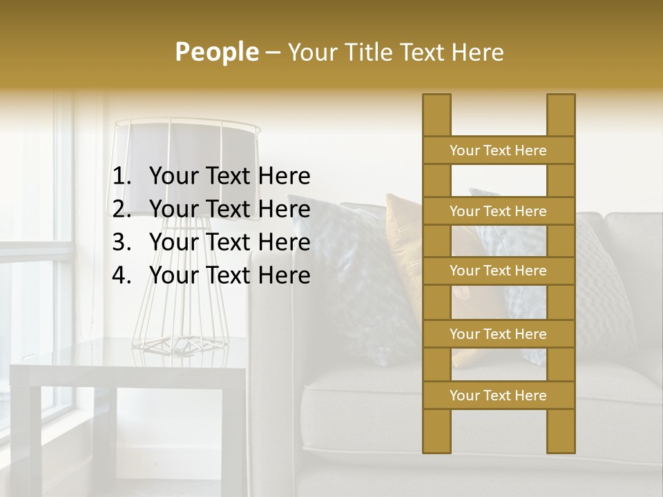 Cushions Blue Closeup PowerPoint Template