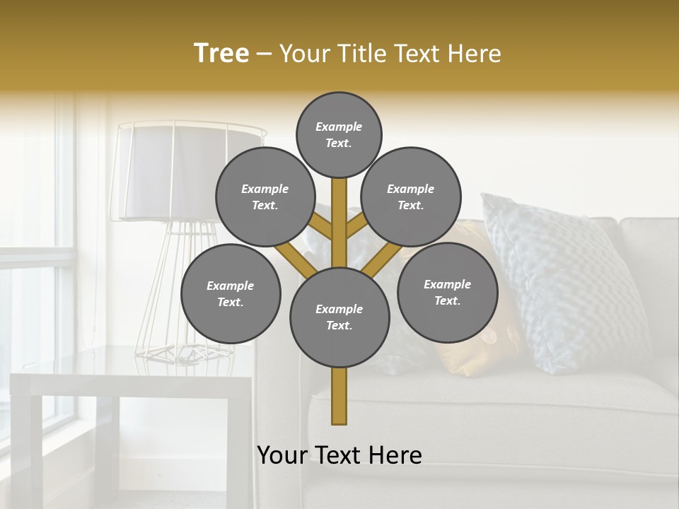 Cushions Blue Closeup PowerPoint Template