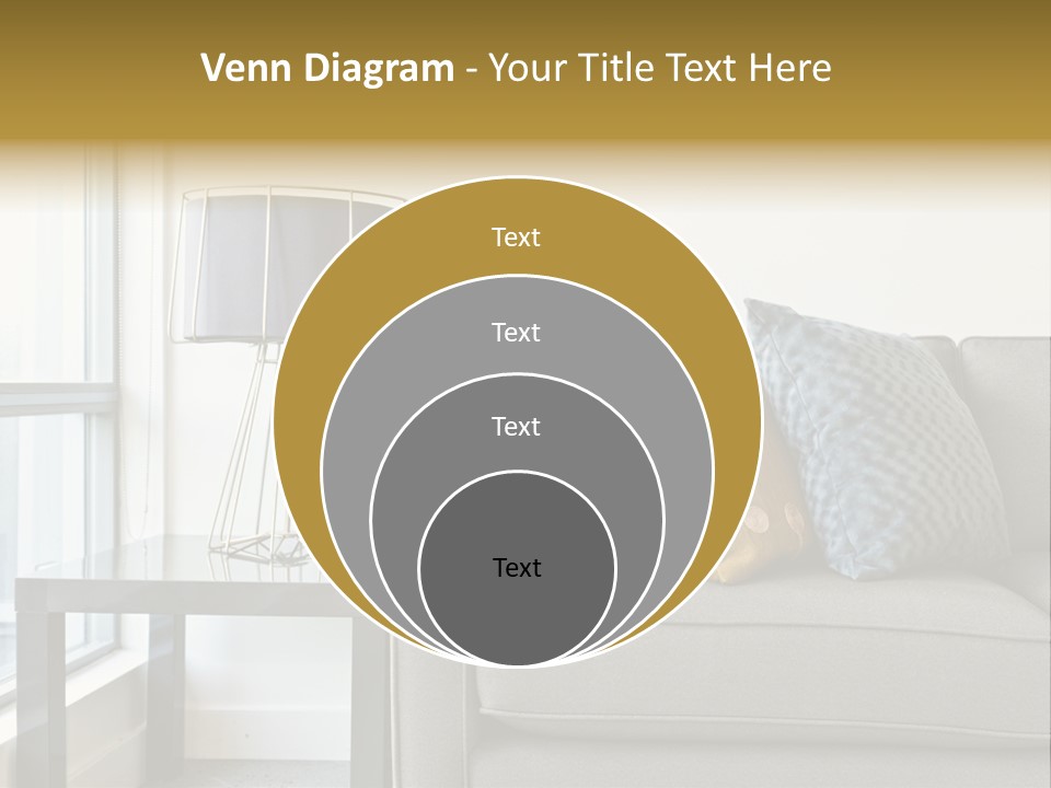 Cushions Blue Closeup PowerPoint Template