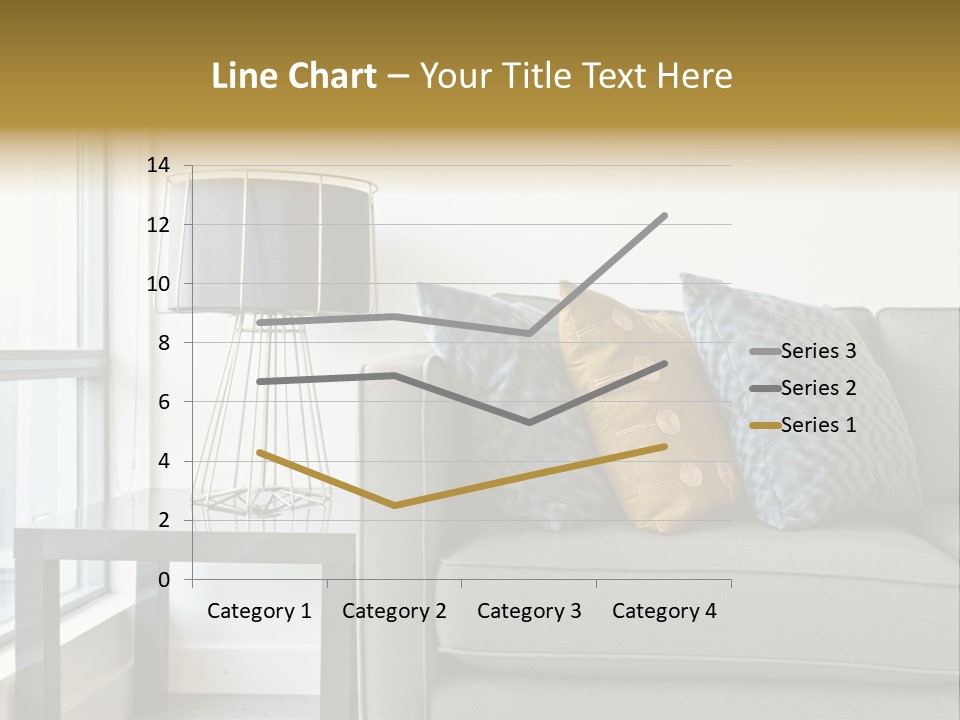 Cushions Blue Closeup PowerPoint Template
