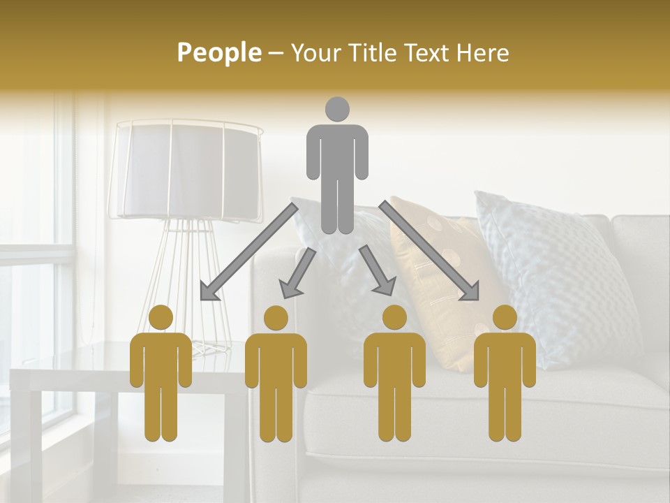 Cushions Blue Closeup PowerPoint Template