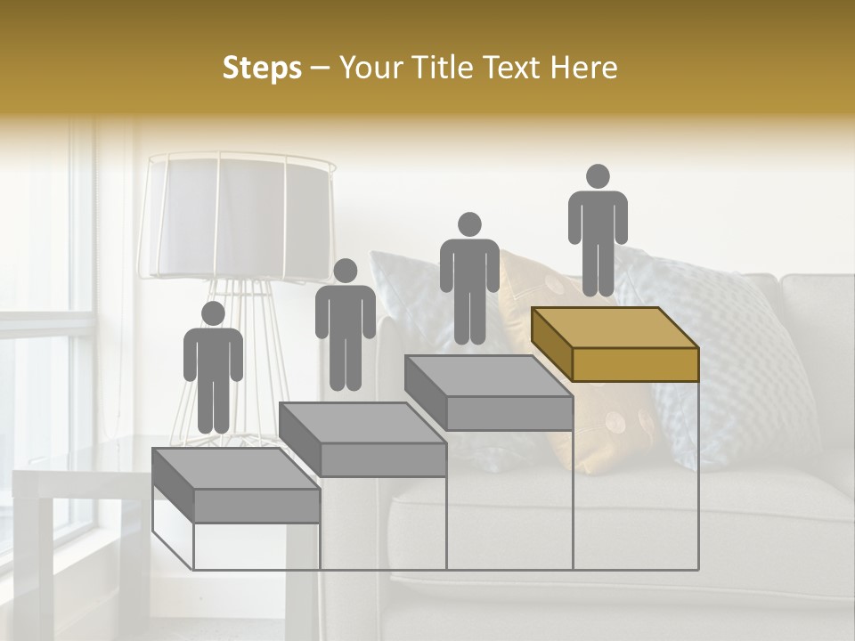 Cushions Blue Closeup PowerPoint Template