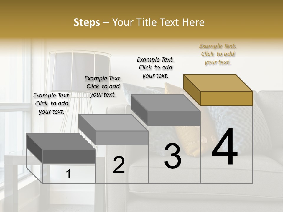 Cushions Blue Closeup PowerPoint Template