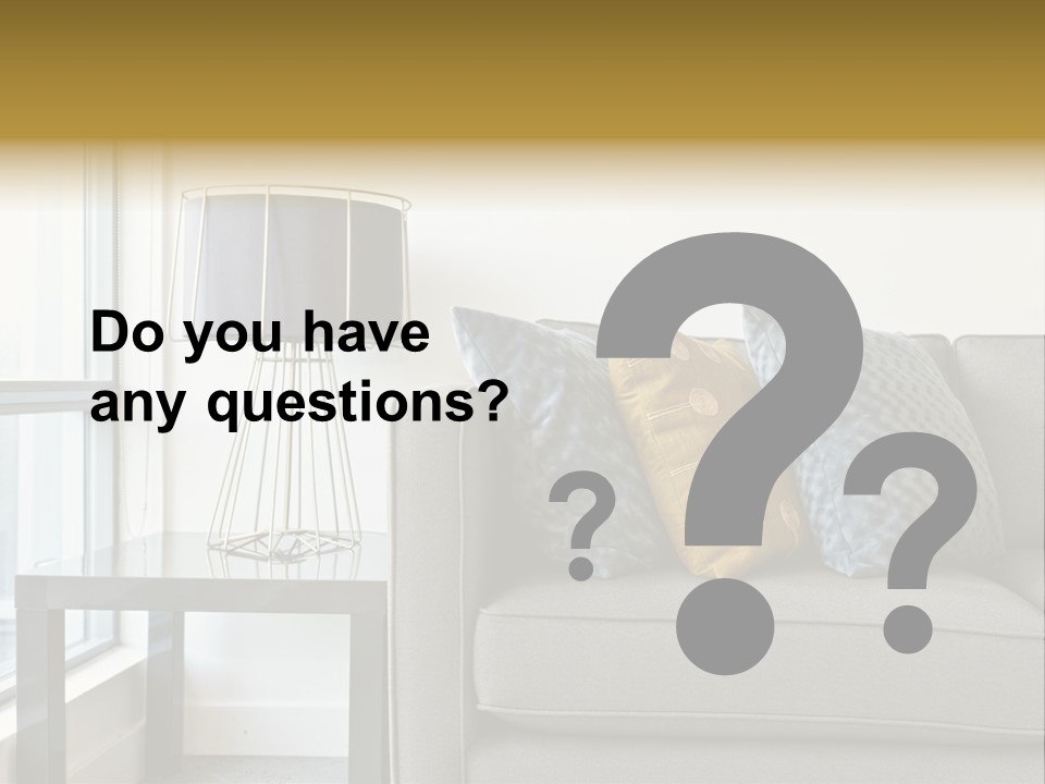 Cushions Blue Closeup PowerPoint Template