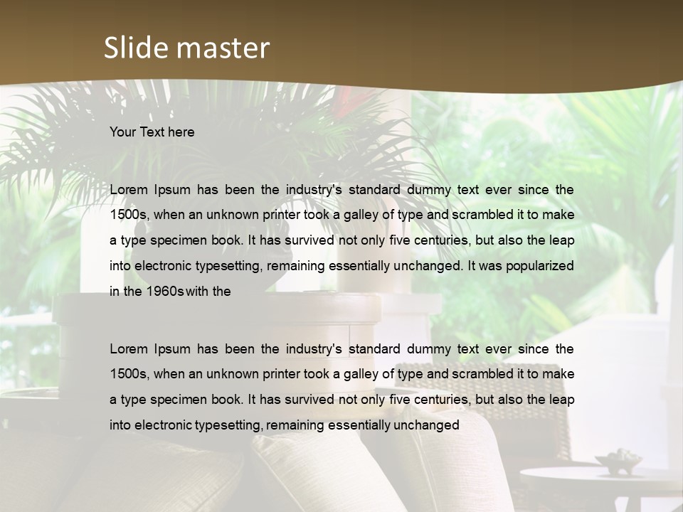 Asian Column Decoration PowerPoint Template