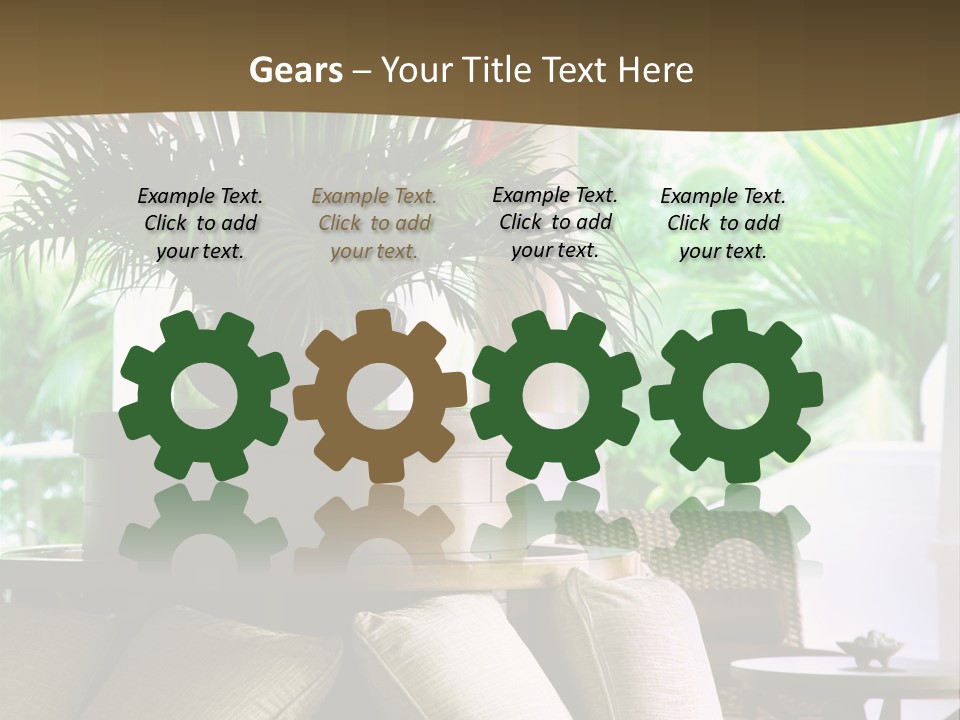 Asian Column Decoration PowerPoint Template