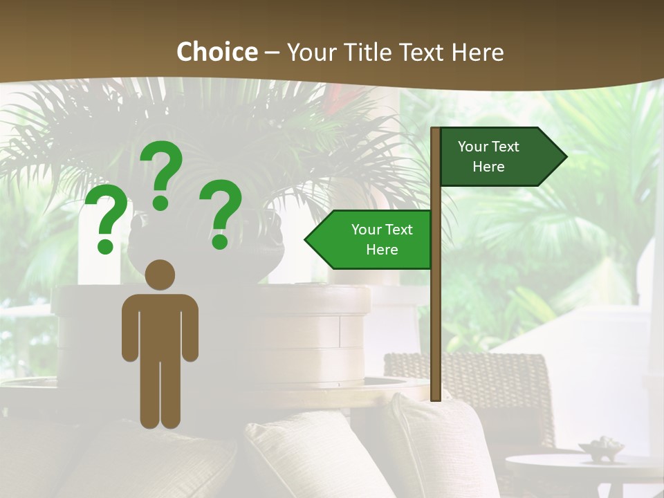 Asian Column Decoration PowerPoint Template