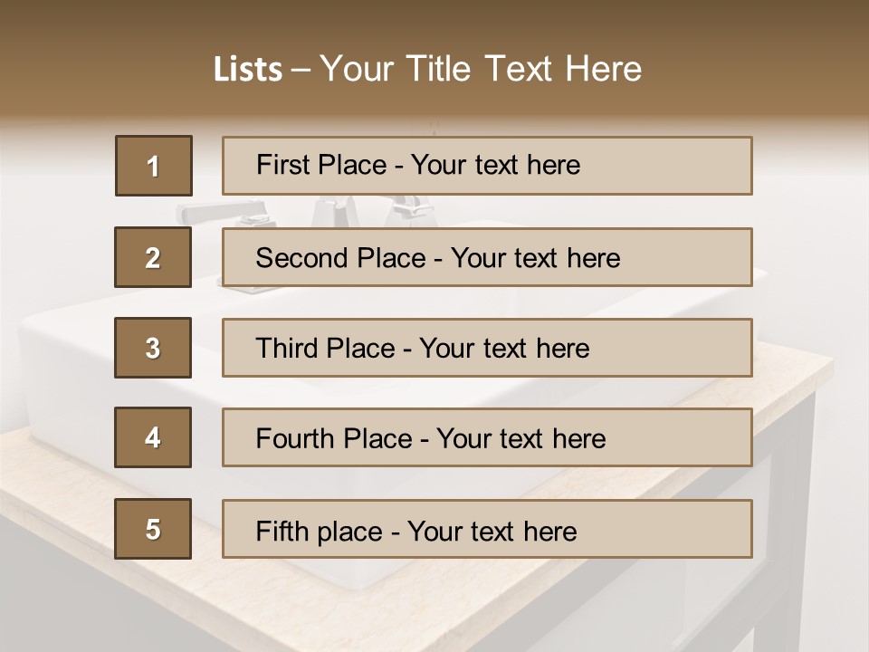 Details Interior Design Fixtures PowerPoint Template