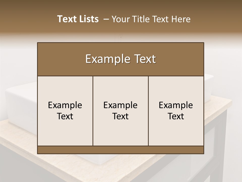 Details Interior Design Fixtures PowerPoint Template