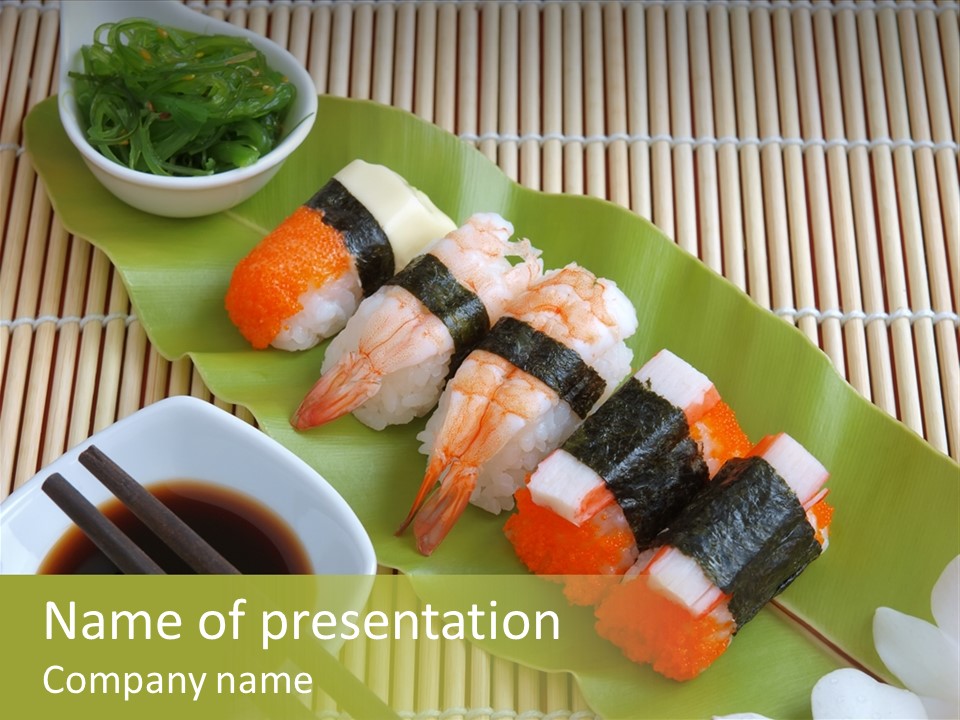 Sauce Japanese Closeup PowerPoint Template