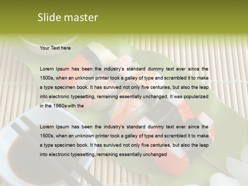 Sauce Japanese Closeup PowerPoint Template