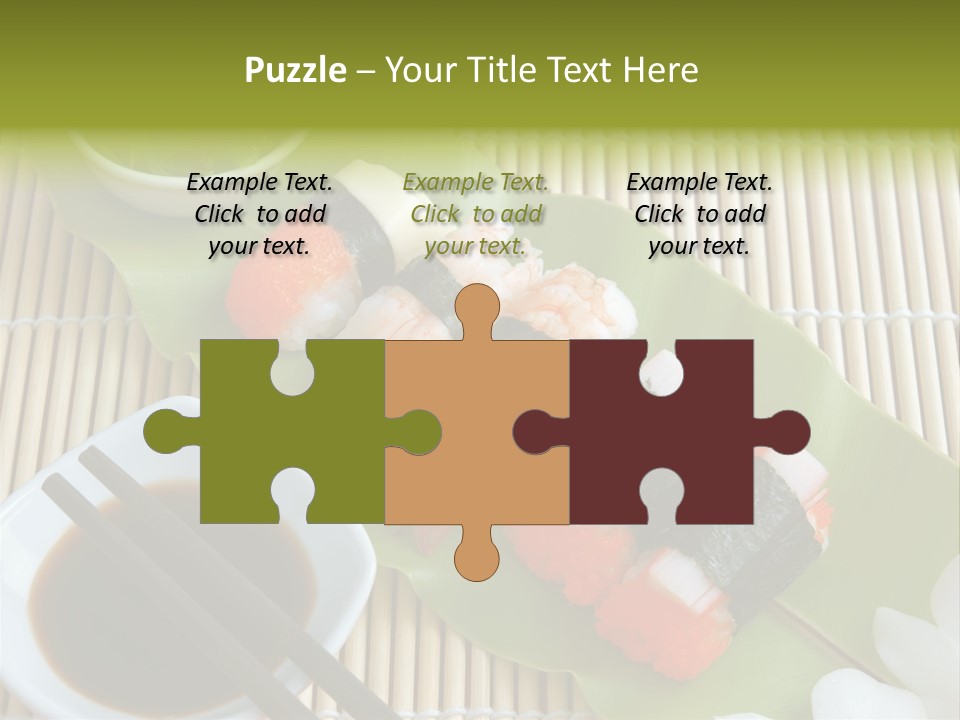 Sauce Japanese Closeup PowerPoint Template