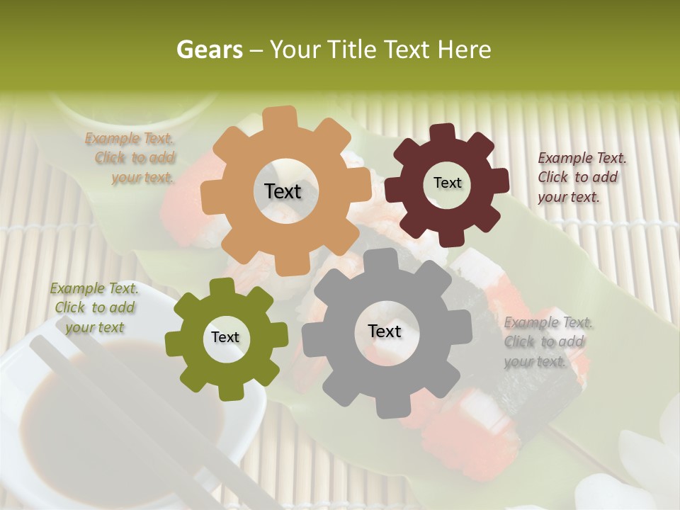 Sauce Japanese Closeup PowerPoint Template