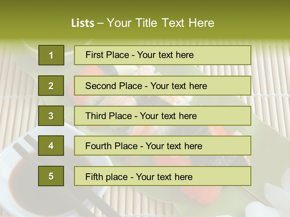 Sauce Japanese Closeup PowerPoint Template
