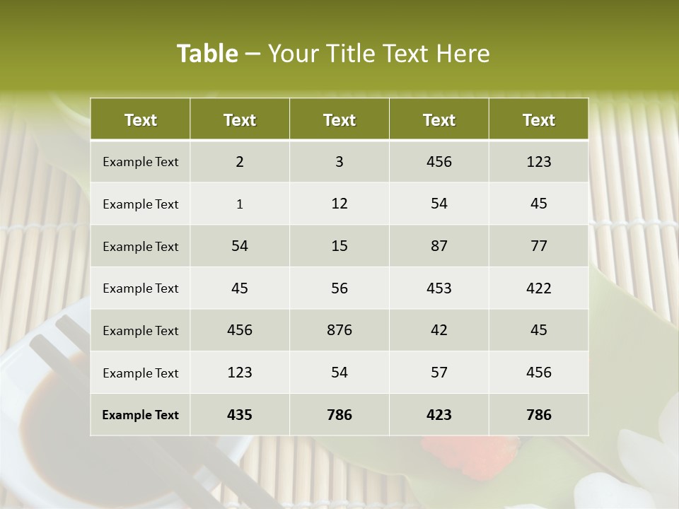 Sauce Japanese Closeup PowerPoint Template