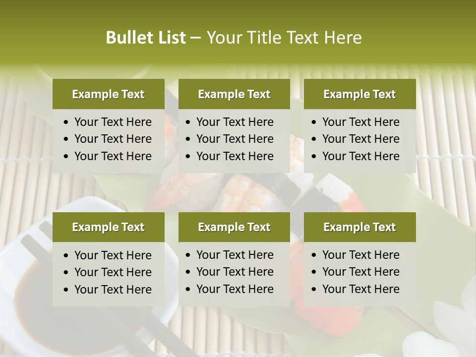 Sauce Japanese Closeup PowerPoint Template