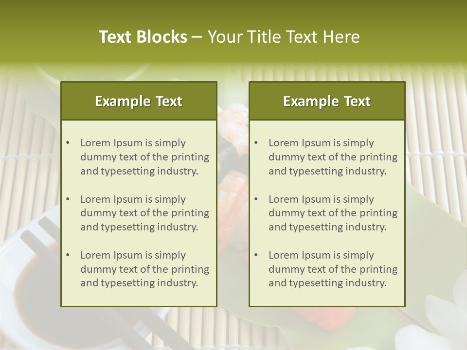 Sauce Japanese Closeup PowerPoint Template