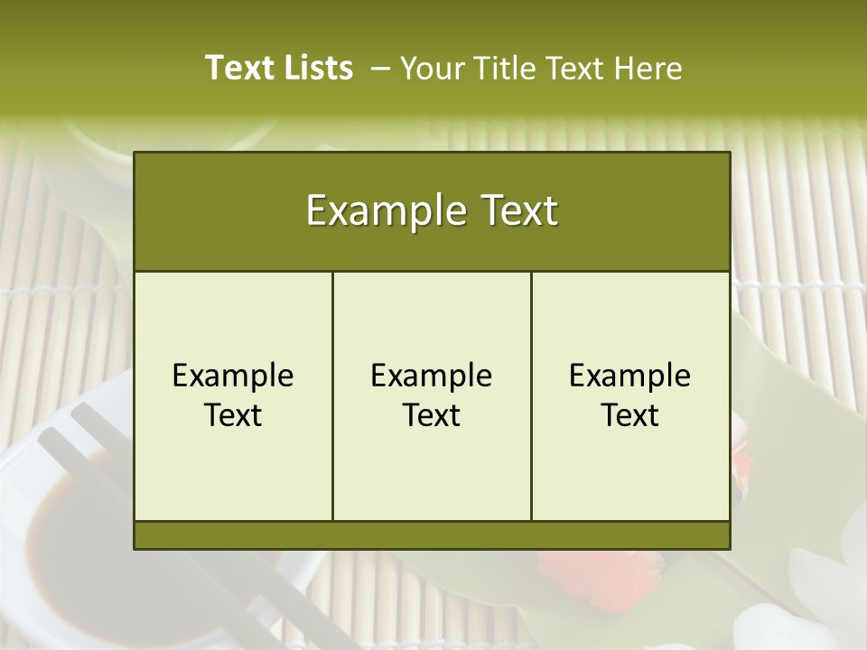 Sauce Japanese Closeup PowerPoint Template