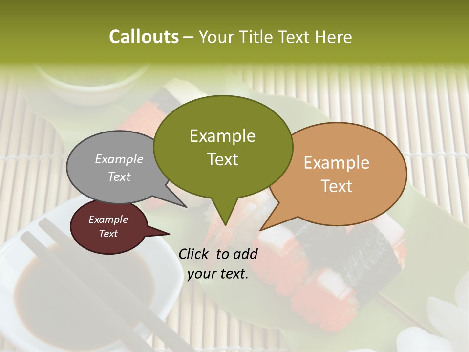 Sauce Japanese Closeup PowerPoint Template