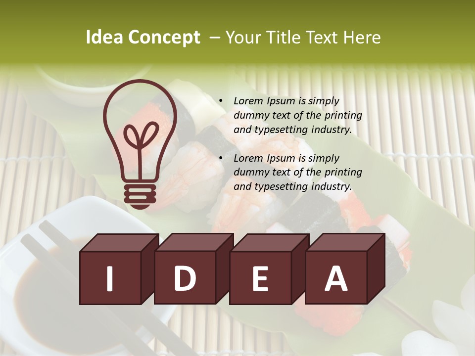 Sauce Japanese Closeup PowerPoint Template