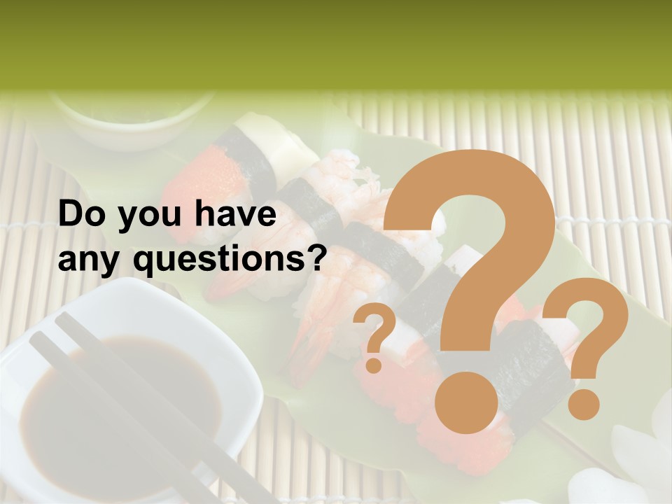 Sauce Japanese Closeup PowerPoint Template