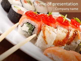Food Oriental Closeup PowerPoint Template