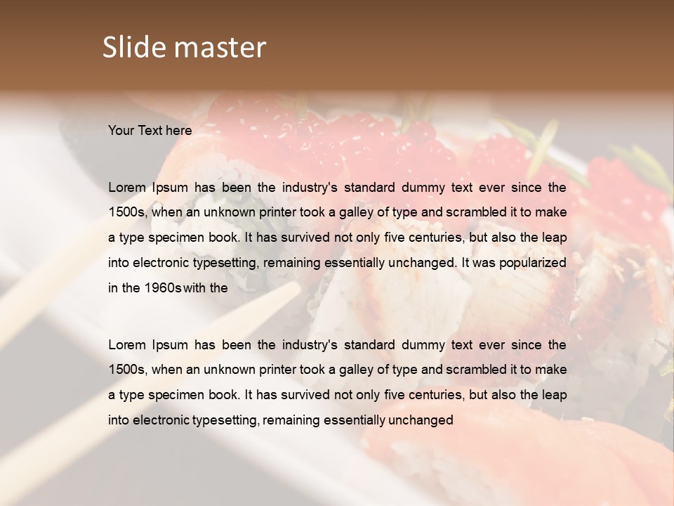 Food Oriental Closeup PowerPoint Template