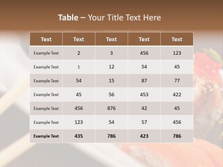 Food Oriental Closeup PowerPoint Template