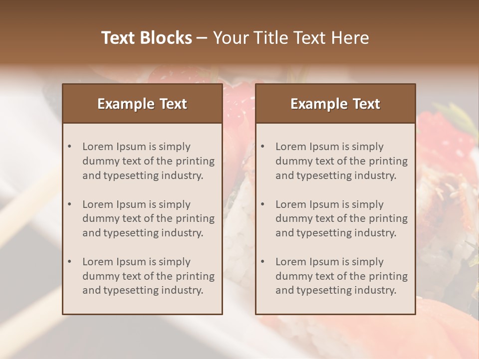 Food Oriental Closeup PowerPoint Template