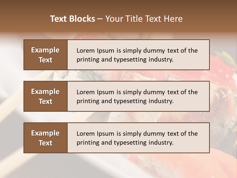 Food Oriental Closeup PowerPoint Template
